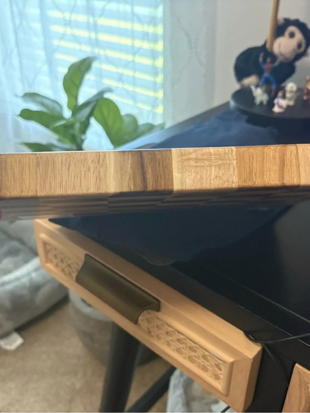 Market Square Checkered Acacia Wood Cutting Board 12